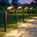 Sparkblaze 10 Pack Solar Pathway Lights Outdoor, LED Solar Path Lights with Warm White/Neutral White/Cold White, Solar Landscape Lighting for Yard, Garden, Lawn & Walkway.