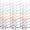 Jerify 30 Pack Blue Light Glasses for Woman Men, Fashion Bluelight Blocking Glasses for Computer Use Gaming Work, Anti Eyestrain (10 Colors)