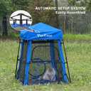 Catio Outdoor Cat Enclosure, 3-in-1 Extra Large Portable Cat Playpen with Tower Tent & Tunnel, Foldable Waterproof Mesh Catio for Indoor Outdoor Cats & Small Pets