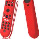 Cover for Xumo Steam Box Remote Silicone Case Compatible with Pioneer Xumo TV Remote Shockproof Protective Silicone Sleeve (red)