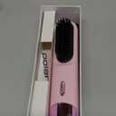 Go Brush Pro 2026 Hair Straightener Brush 300 Million Negative Ionic Portable Cordless Hair Straightener for Women with 4 Temps Fast Heating MCH Ceramic Coating Smooth Frizz - Free Hair Gift for Women