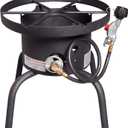 Camp Chef SHP-RL High Pressure Single Burner Cooker with Detachable legs and Round top, Black