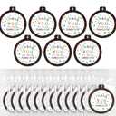 12 Pack Employee Appreciation Administrative Day Gifts Thank You Fraser Cedar Hanging Ornaments Fir Scented Paper Fragrant Tablets Hanging Decor for Staff Coworker Nurses Thank You Gifts