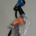Garden Hose Nozzle Sprayer: 2 Pack 10 Watering Patterns Spray Nozzles Heavy Duty Hose Head Hose Attachment (Blue orange)