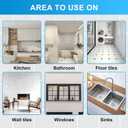 8Oz Clear Waterproof Caulk & Seal Silicone Sealant, Wadities Tile Grout Repair Kit with Grout Remove Scraper, Shrink & Crack Proof for Bathroom, Shower, Kitchen, Floor (4Oz, Pack of 2)