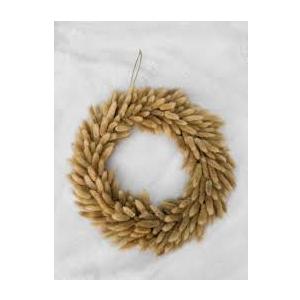 Bunny Tail Wreath, Boho Dried Flower Wreath, Neutral Home Decor, Front Door Wreath, All Year Round Decor, Housewarming Gift
 12 in