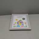 Americanflat Kids Artwork Frame Changeable (Gray) - Magnetic Door Holds 100 Art Pieces - 8.5x11 Letter Size Display with Mat or 10x12.5 Without Mat - My Mini Masterpiece