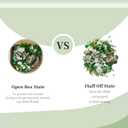 Bibelot 20" St. Patricks Day Decorations for Front Door Artificial Green Wreath Lucky Shamrock Board Clover Bow Leaves and Flowers Spring Summer Home Party Outdoor/Indoor Farmhouse Porch Decor