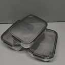 Compartmentalized Plastic Airtight Food Storage Containers with Vented Lids, 3-Compartment Design, BPA-Free, 5-Pack (5.5 Cups Each) for Meal Prep and Portion Control