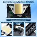 L1800 DTF Printhead Replacement Compatible with R1390 R1400 R1430 R1500W R260 R270 R330 Stable White Ink Flow, Anti-Clog High Precision Print Head