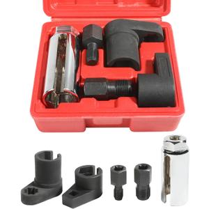 O2 Sensor Socket,Automotive Tool Oxygen Sensor Socket Set Wrench Remover Tool and Thread Chaser Set,Car Accessories O2 Oxygen Sensor Socket Set for Removing and Install Oxygen Sensors