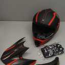 Motorcycle Helmet, Powersports Motorcycle Man Woman Adult ATV MX Helmet, DOT Certification Standard, Four Seasons, A, S