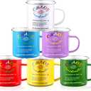 Nuogo 6 pcs Chaos Coordinator Coffee Mug 12 oz Enamel Drinking Cups Funny Cute Chaos Coordinator Mug Gift for Women Men Her Mom Sister Teacher Coworkers