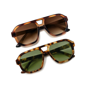 livho Trendy Polarized Square Aviator Sunglasses Women Men Square Eyewear Frame, Retro Sun Glasses for Women Men 2025 Shades , Pack of 2