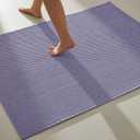 TYUU Large Bathroom Rugs Non Slip Washable Bath Rugs Super Absorbent Bathroom Rug Thin Quick Dry Low Pile Bath Mats, Lavender 36"x60"