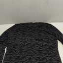 GAMISS Mesh Top for Women Long Sleeve Mock Neck Mesh Shirt Sheer Top Solid Floral Tee Shirts , XL