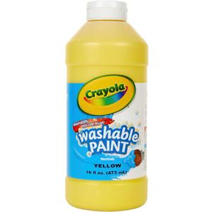 Crayola Washable Kids Paint, Yellow, 16oz