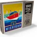 MyPuzzle Michigan: The Great Lakes State - Premium 1000 Piece Jigsaw Puzzle for Adults