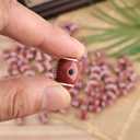 2 x AIEX 100pcs American Football Beads for Jewelry Making, 18mm Acrylic Beads Sport Pony Beads with Crystal Elastic Rope and Scissors for DIY Necklace Earring Bracelets Making Party