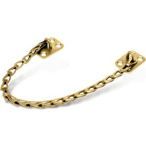 MEGA HANDLES Transom Door Chain 12-Inch, Door Chain Stopper for Transom Windows, Cabinet Door Restraint, Chain Lid Support, Durable Transom Window Hardware for Enhanced Safety - Satin Brass