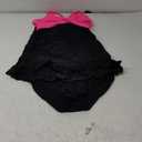 Aleumdr Women Retro Tankini Swimdress Tummy Control Bathing Suits Two Piece Tankini Tops with Bikini Bottoms Twist Swimwear (Large)