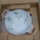 19 Pcs Pots and Pans Set Non Stick Ceramic Cookware Set with Removable Handles, Non Toxic Induction Kitchen Cookware Sets RV Cookware,Dishwasher/Oven Safe PFAS/PTFE/PFOA Free Cream White