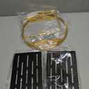 Makeup Organizer for Vanity, Black Gold Perfume Organizer for Dresser, 2-Tier Bathroom Countertop Organizers, Bathroom Counter Shelf Skincare Holder Perfume Tray Cosmetic Display