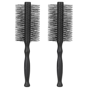 PERFEHAIR Large Round Hair Brushes for Women - 2-Pack, Gentle Nylon Bristles for Blowouts, Styling & Curling, Ideal for Medium to Long Hair