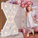 imprsv 4FT Marquee Light Up Letters for Birthday Party Decorations Large Marquee Letters for Wedding Event Bridal Shower Engagement Anniversarty Party Decor,Letter X