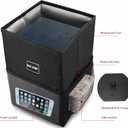 Car Trash Can with Lid - Trash Bag Hanging with Storage Pockets Leak-Proof SUV Organizer Collapsible and Portable Waterproof Truck Garbage Bin, 2.6 Gal Large Capacity Multipurpose Trash Bin for Van