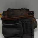 DEWALT Leather Tool Belt, Durable, 11 Pocket Professional Belt 