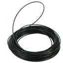 YaeGoo Stainless Steel 304 Black Wire Rope Vinyl Coated,7x7 Strand Core,1/16" Wire Rope,3/32" Coated OD,100FT,326 lbs Breaking Strength