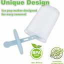 Popsicle Molds Set 6 Pieces Ice Popsicle Maker-BPA Free,Easy-Release Ice Pop Molds,Homemade Ice Cream Molds (Blue)