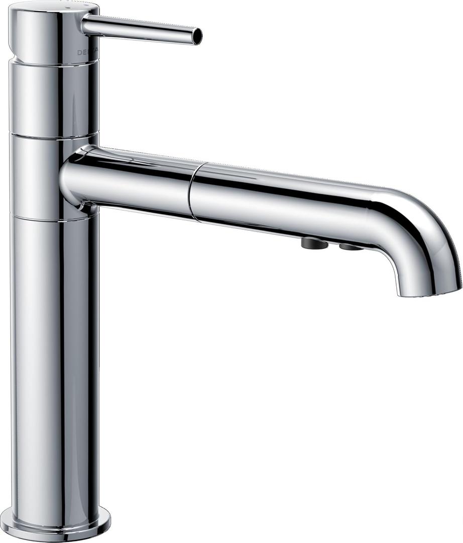 Delta Faucet Trinsic Single-Handle Kitchen Sink Faucet with Pull Out Sprayer and Diamond Seal Technology, Chrome 4159-DST, 12.64 x 2.50 x 9.25 inches