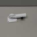 Flag Pole Holder, Outside House Flag Pole Bracket, Heavy Duty Metal Flag Mount, Aluminum Alloy Mounting Brackets, Outdoor Adjustable Flag Holder- Strong Rust Free, Multi-Position 1 inch White