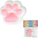 3.15in Cat Paws Squishies Toys for Stress Relief,Stick Squishy,Kawaii Mochi Squishy Sensory Toys(1Pcs-Pink)