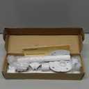 Industrial Iron Pipe Clothes Hanging Bar DIY Wall-Mounted Garment Rack Heavy Duty Clothing Rack for Bedroom, Laundry Room, Closet Storage (White 28 inch)