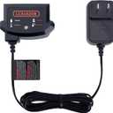 LCS1620B Replacement for Black and Decker 20V Lithium Battery Charger, Compatible with Black and Decker 12V and 20V MAX Battery LBXR20