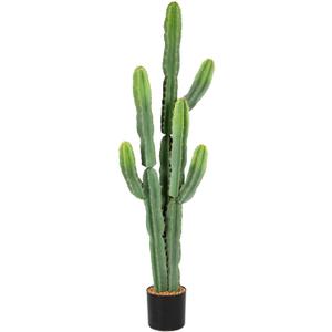 Nafresh UV-Resistant Artificial Fake Cactus Plants 5ft Large Faux Cowboy Cactus for Indoor & Outdoor Home, Office, or Garden Decor