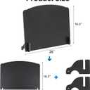 26" Iron Fireback with Feet, Fireplace Back Plates,Cast Iron Fireback, This Iron Fireplace is to Reflect Heat Back into The Room, Wall Protection
