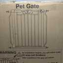 53.1-62.5 Inch Extra Wide Baby Gate, Pressure Mounted Dog Gate Indoor, Walk Thru Pet Gate for Cat Dog Child,Pet Gates for The House Doorway Black