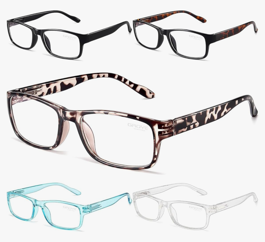 Gaoye Reading Glasses Men/Women, Eyeglasses, Blue Light Readers for Men/Women, Computer Eye Glasses, Cheaters +1.25