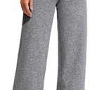 Promover Wide Leg Pants Woman Yoga Pants with Pockets Stretch Loose Casual Lounge Sweatpants Petite/Regular/Tall (XX-Large Short, Heather Grey)