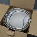 Cat Water Fountain Stainless Steel, 120oz/3.5l Water Fountains for Cats Indoor, Automatic Silent Pump, Easy Clean Water Bowl, with Replacement Filters, Unique Cat-Shaped Design