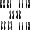 skrnrhrery Mini Propeller, Suitable for Small and Medium UAV quadcopters Nylon Propeller Center Shaft has 0.8 and 1.0mm, Blade Length is 46/42/37mm AB Positive and Negative Propeller (42 mmaxis0.8mm)