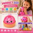 Dumpling Glowing Mystery Box,Dumplings SquishySensory Stress Ball Squeeze Toys for Stress Relief Soft Squeeze Decompression Dumplings Stress BallsSteamer Stretchy Desk Toys (Pink-a)