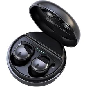 Piegricdiat Invisible Sleep Headphones, Sleep Earbuds for Side Sleepers, Mini Noise Blocking Sleep Earphones, Bluetooth 5.3 Wireless Earbuds for Sleeping, Working, Black