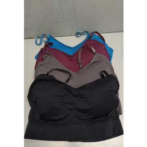 Kalon Women's 4-Pack Demi Padded Bralettes Size L