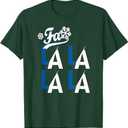 Funny LA Baseball Fan Christmas FA La La Holiday Blue Theme T-Shirt, M