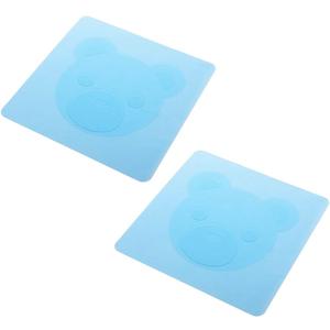 2Pcs Silicone Stretch Bowl Covers Reusable Wraps Airtight Leak-Proof Lids for Kitchen Storage and Travel (Blue)
